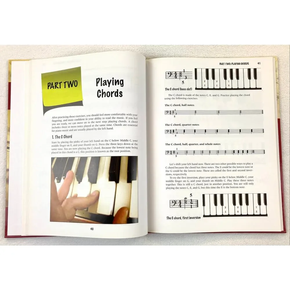 Learn to Play the Piano Book Step-By-Step Music Guide by Frank Cappelli